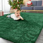 OLANLY Area Rugs for Living Room Bedroom, Machine Washable 4x5.9 ft Soft Fluffy by OLANLY
