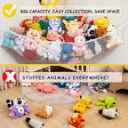 Large Stuffed Animal Net Hammock Corner Toy Organizer - Image 6