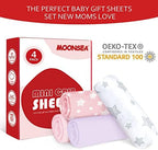 Mini Crib Sheets Fitted 4 Pack for Girls, Compatible - Image 3