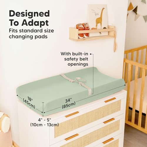 2-Pack Baby Changing Pad Cover for Girl - Image 4