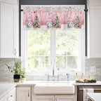 Vandarllin Christmas Gnome Kitchen Curtains and Valances Set, Winter Merry - Image 2