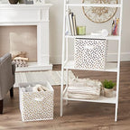 DII Woven Polyester Storage Bin, Polka Dot, Large Set of 2 - Image 4