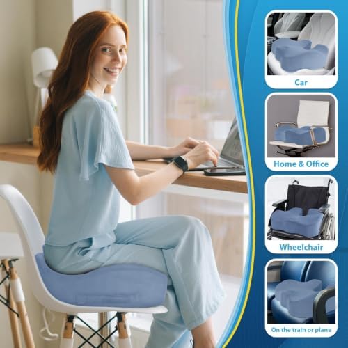 BlissTrends Thick Seat Cushion for Office Chair & Car Seat - Image 6