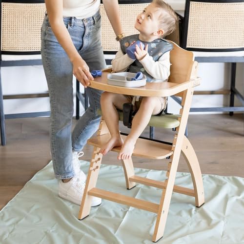 Tiny Twinkle Splat Mat for Under High Chair or Table | 44" x 44" Waterproof & - Image 6