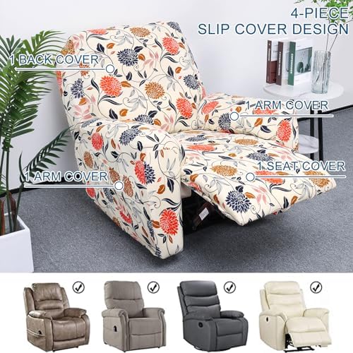 Recliner Chair Covers 4-Pieces Recliner Slipcovers Lazy Boy Chair Covers - Image 4