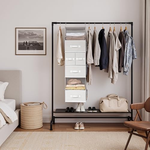 GRANNY SAYS Hanging Closet Organizer, 5 Drawers, 6 Shelves, 6 Pockets - Image 2