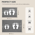 GRANNY SAYS Deep Grey Bathroom Rugs Set 2 Piece, Soft Microfiber Bath Mats - Image 2