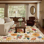 9x12 Area Rugs for Living Room: Washable Rug Non Slip Low Pile Soft Carpet - Image 6