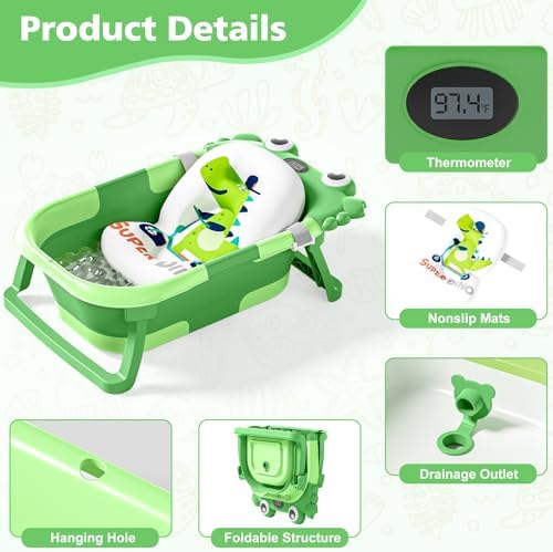 Collapsible Baby Bathtub for Newborns - Image 2