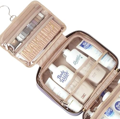 NISHEL Travel Toiletry Bag for women, Portable Hanging makeup Organizer - Image 4