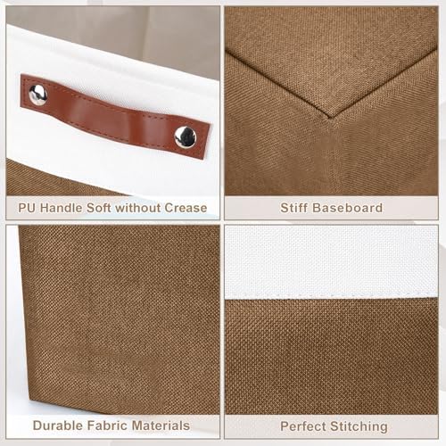 Bagnizer Collapsible Fabric Storage Cubes 11x11 Cube Storage Bins, 4 Pack - Image 6