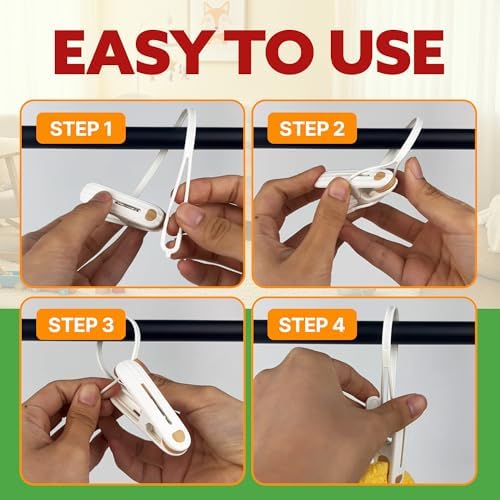 HASHI Baby Clothes & Pants Clips, Non-Slip Hanger Clips - Image 7