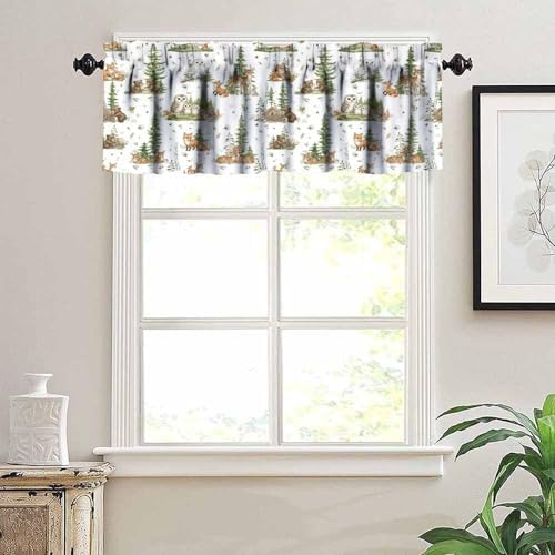 Kids Forest Animal Valance Curtain - Image 6