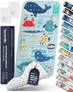 homerella Bathtub Mat Non Slip Kids 40x16 Baby Bath Mat Non Slip Anti Mold by Homerella