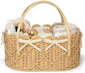 Baby Diaper Caddy Organizer, Handwoven Nursery Basket by Klippehop