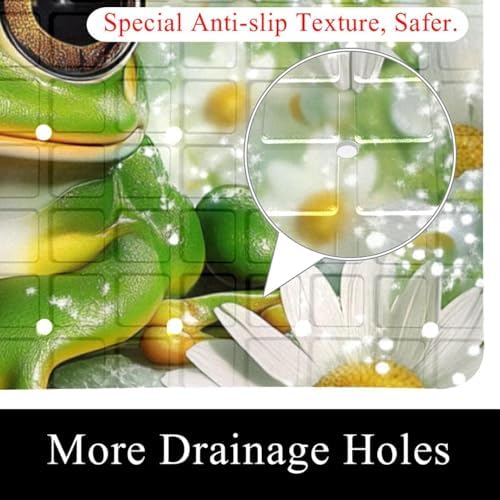 Non Slip Bathtub and Shower Mat 26.8x15.1 inch, Bath Mat - Image 2