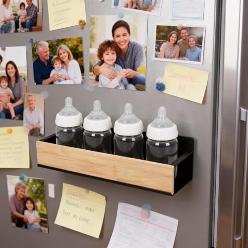 2 Pack Magnetic Baby Bottle Organizer, Baby Bottle Storage Rack - Image 5