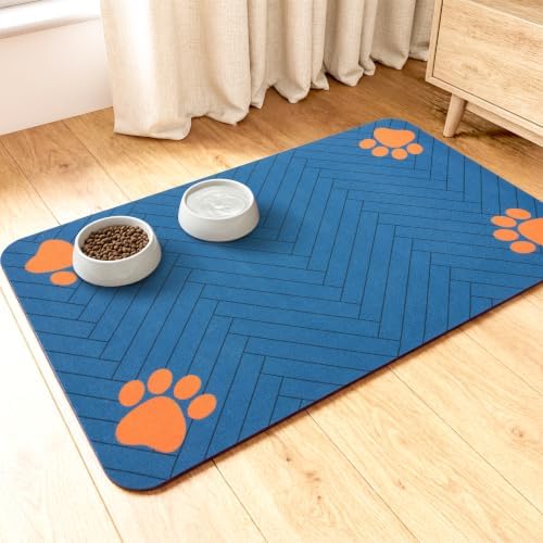 Dog Cat Food Mat, Absorbent Pet Feeding Mat by Unknown