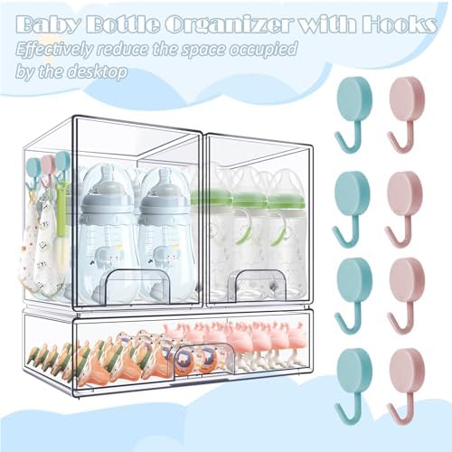 Baby Bottle Organizer with Hooks - Image 3