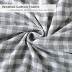 Grey White Gingham Ruffle Body Pillow Cover 20"x54" - Image 6