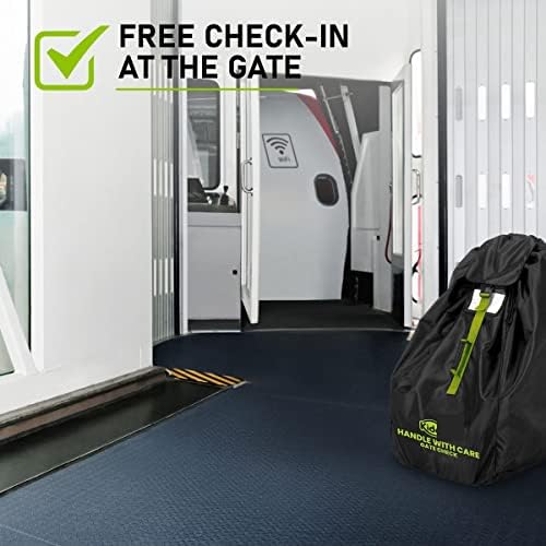 KiddiGo Car Seat Travel Bag For Airplane, 33” H x 18” W x 18” D, Fits Most - Image 5