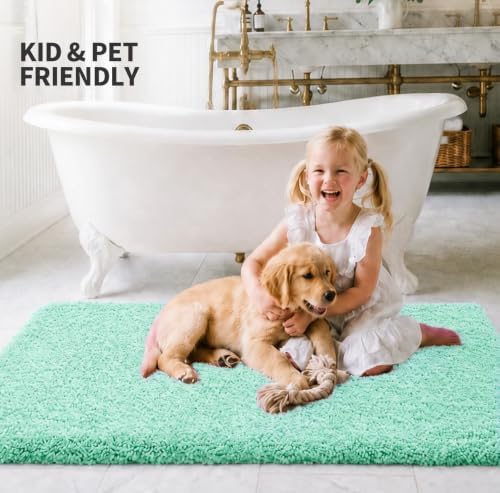 ILANGO Toilet Rugs U Shaped 22" × 24", Soft Absorbent Microfiber Bath Rugs - Image 3