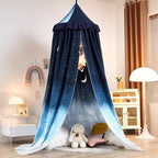 Kertnic Decor Princess Canopy for Girls Bed, Soft Smooth Playing Tent Canopy - Image 6