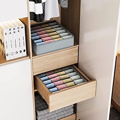 joyoldelf Sock Drawer Organizer Divider 2 Packs Underwear Organizer, 24 Cell - Image 5