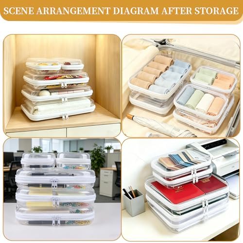 5-Pack Clear Hard Shell Zipper Case - Image 6