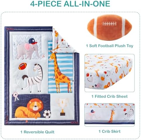 Crib Bedding Set with Plush Toy - Image 2
