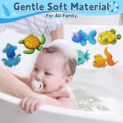 Secopad 20PCS Sea Cartoon Fish Non Slip Bathtub Stickers - Image 4