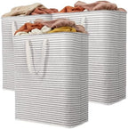 Lifewit 125L Large Laundry Baskets, 3 Pack, Reinforced Handles by Lifewit
