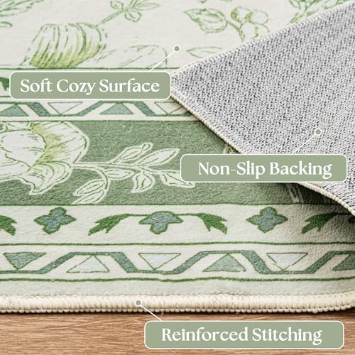 Small Green Rugs 2x3 Sage Green Kitchen - Image 4