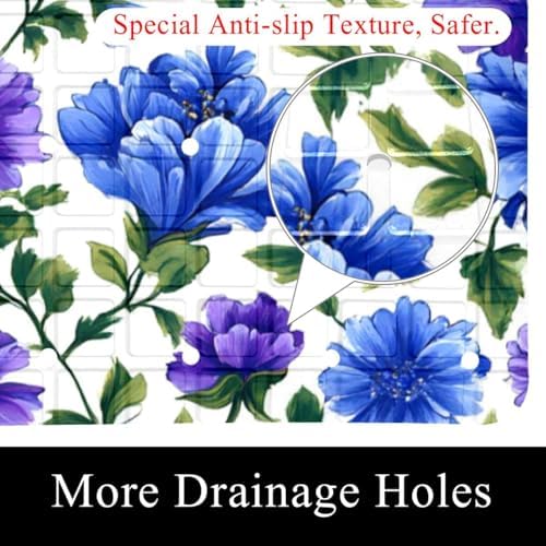 Shower Mat Bathtub Mat, 26.8x15.1 inch, Non-Slip Bath Mat - Image 2