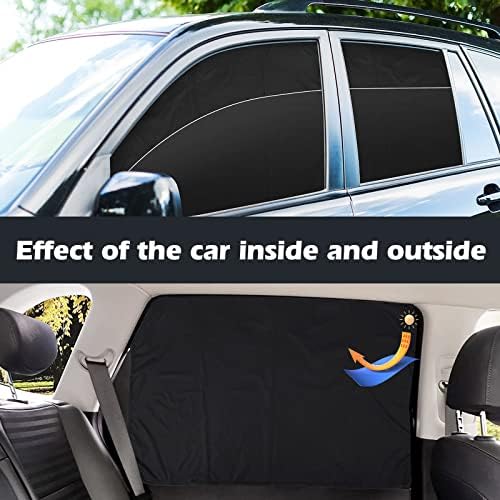 XCBYT Magnetic Car Side Window Shades, 100% Blackout Privacy Curtains - Image 6