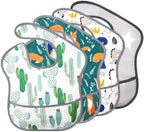 Accmor Baby Bibs for Eating, Waterproof Mess Proof Baby Toddler Bibs, Apron by Accmor