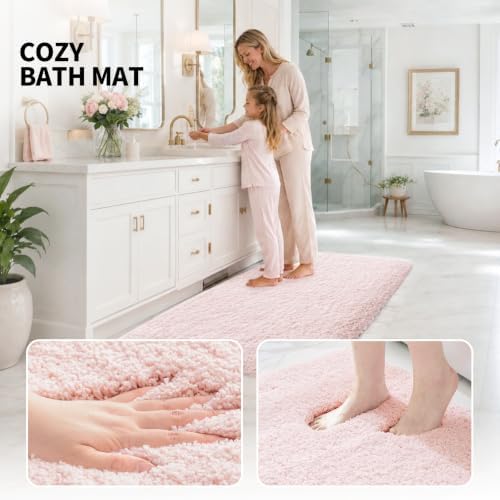 ILANGO Bathroom Rugs 32" × 20", Extra Soft Absorbent Microfiber Bath Rugs - Image 3