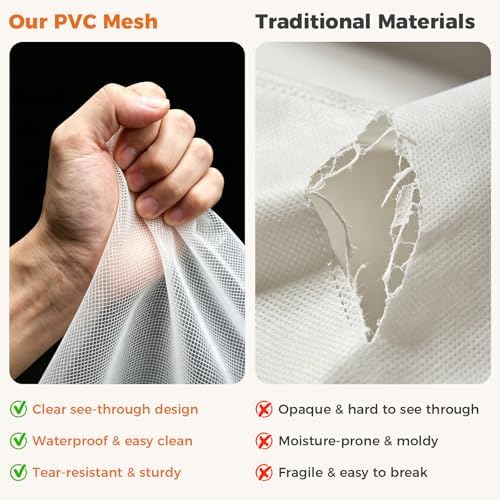 10Pcs Clear Storage Bags With Zippers & Handles Blanket Storage Bag - Image 6
