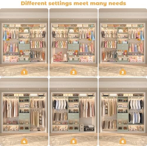 Closet System - 4.75-8FT Closet Organizer System - Image 5