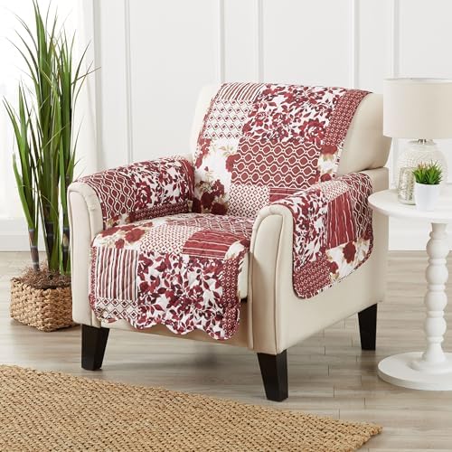 Great Bay Home Reversible Patchwork Chair Cover - Image 2