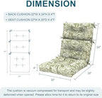 DYTXIII Outdoor High Back Chair Cushions Set of 2, Water Repellent Tufted - Image 3