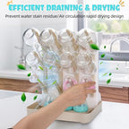 Baby Bottle Drying Rack: Space Saving Vertical Bottle Drying Holder - Image 3