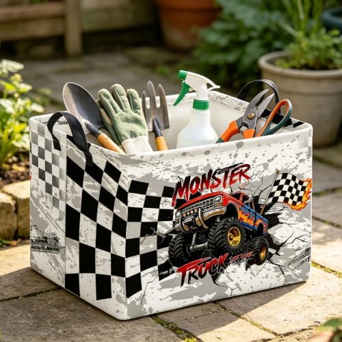 Rectangle Storage Basket with Handles, Collapsible Storage Bin, Books Box - Image 4