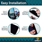 Safety 1st Cling Car Window Shades, 4 Pieces - Image 4