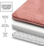 Clara Clark Bathroom Rugs, Velvet Memory Foam Bath Mat, Machine Washable Bath - Image 6