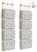 CROWNED 2Pcs Over Door Hanging Storage Bags Wall Mount Closet Organizer by HZZTYBRNY