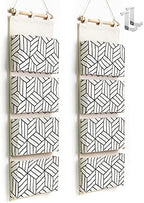 CROWNED 2Pcs Over Door Hanging Storage Bags Wall Mount Closet Organizer by HZZTYBRNY