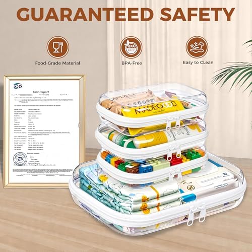4 Pack Diaper Bag Organizer Pouches, Toiletry Bag - Image 3