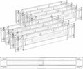 Yieach 8 Pack Clear Expandable Deep Drawer Separators From 15 to 21'' by Yieach