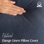 Foindtower Decorative Linen Lumbar Throw Pillow Covers 12x20 Inch Navy Blue - Image 2